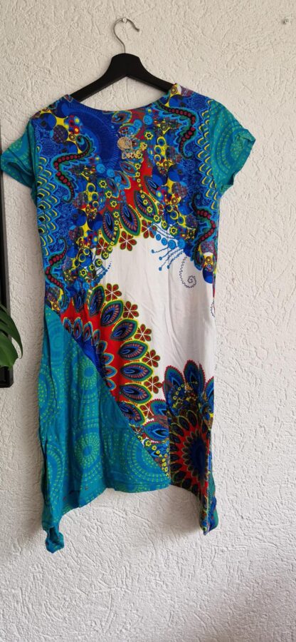 XL - Desiqual jurk wit blauw groen (0625dor) - Afbeelding 5