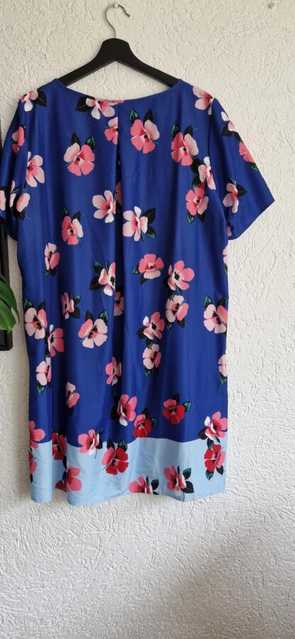 44 - Steps jurk kobalt bloemen (0625dor)