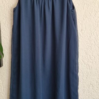 L - Hema jurk blauw mouwloos (0625dor)