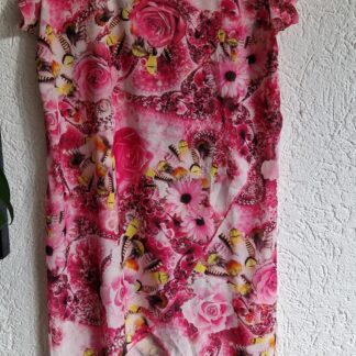 42 - Norah jurk roze bloemen (0625dor)