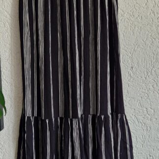 XS - WE lange rok zwart wit (0625dor)