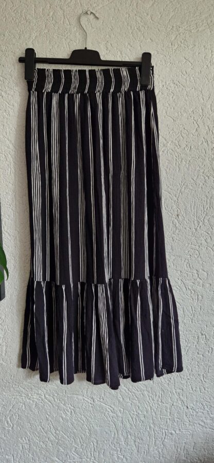XS - WE lange rok zwart wit (0625dor)