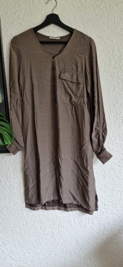 S - Transfer jurk khaki bruin (0625dor) - Afbeelding 2