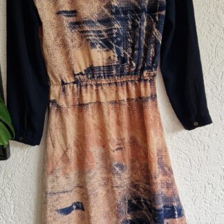 M - Garcia jeans jurk roze blauw (0625dor)