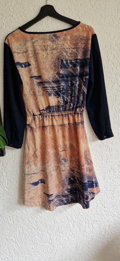 M - Garcia jeans jurk roze blauw (0625dor)