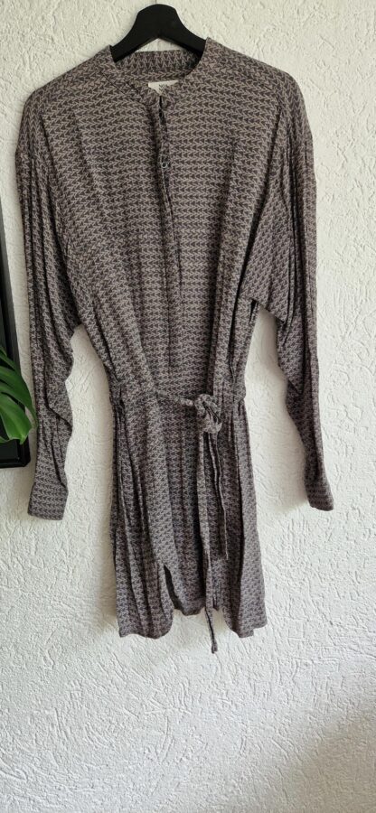 42 - Noa Noa jurk printje khaki grijs (0625dor)
