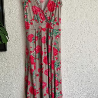 S - Hema jurk roze bloemen (0625dor)