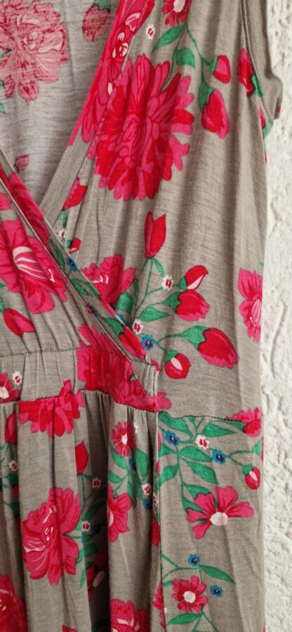 S - Hema jurk roze bloemen (0625dor) - Afbeelding 4