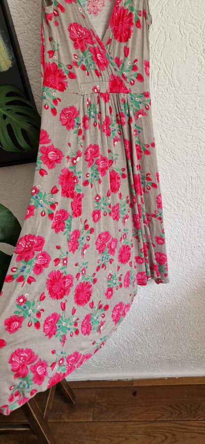 S - Hema jurk roze bloemen (0625dor) - Afbeelding 6