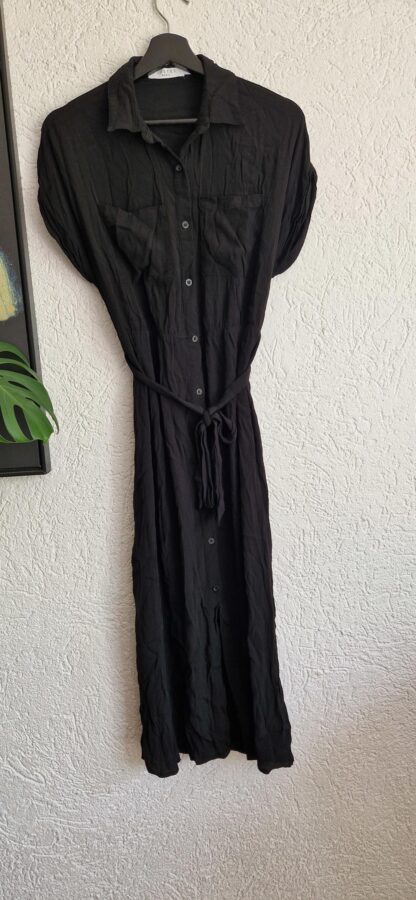 M - Costes jurk zwart knoopjes (0625dor)