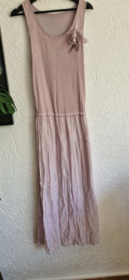 M - Made in Italy antieklook roze jurk (0625dor) - Afbeelding 2