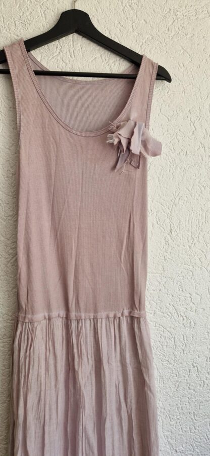 M - Made in Italy antieklook roze jurk (0625dor) - Afbeelding 3