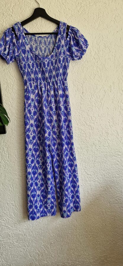 152 - Zara jumpsuit paars lichtblauw (0625dor)