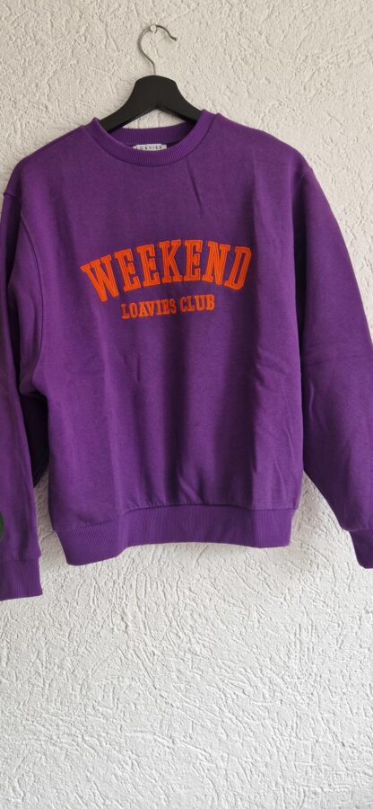 XS - Loavies sweater paars weekend (0625meg8)