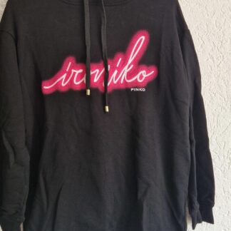 XXS valt groot - Pinko hoodie zwart oversized (0625meg8)