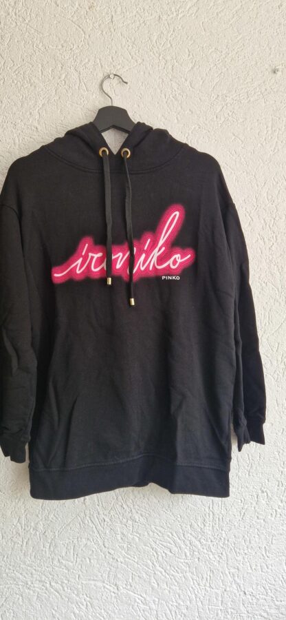 XXS valt groot - Pinko hoodie zwart oversized (0625meg8)
