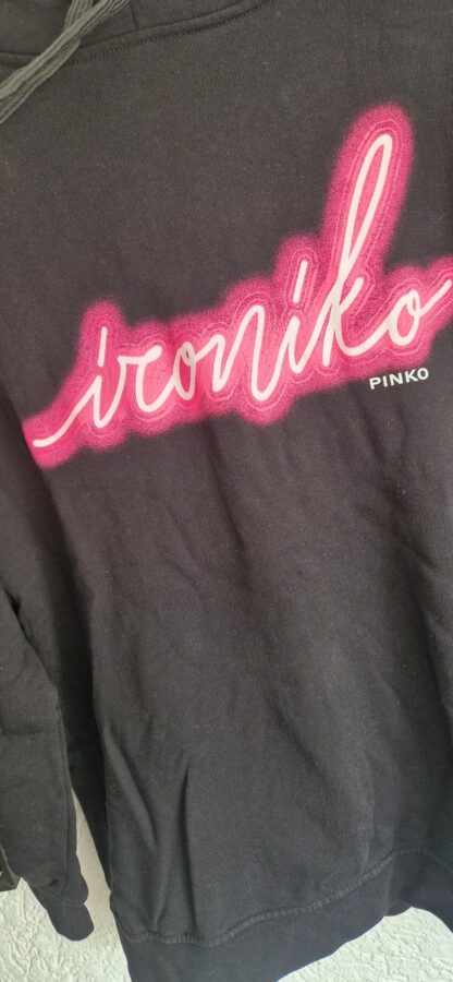 XXS valt groot - Pinko hoodie zwart oversized (0625meg8) - Afbeelding 3