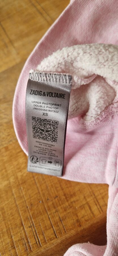 XS - Zadig & Voltaire sweater poederroze (0625meg8) - Afbeelding 7