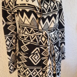 One size - Azara vest zwart roomwit (0725sh1)