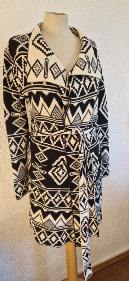 One size - Azara vest zwart roomwit (0725sh1)