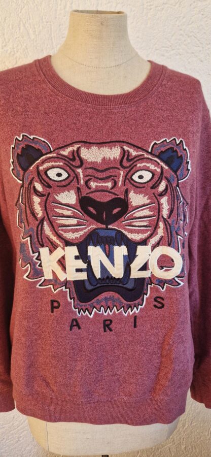 S/M ipv L - Kenzo sweater cerise (0725sh1) - Afbeelding 4