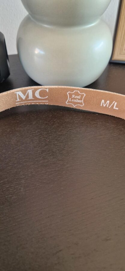M/L - MC company leren zilveren riem (0725sh1) - Afbeelding 4
