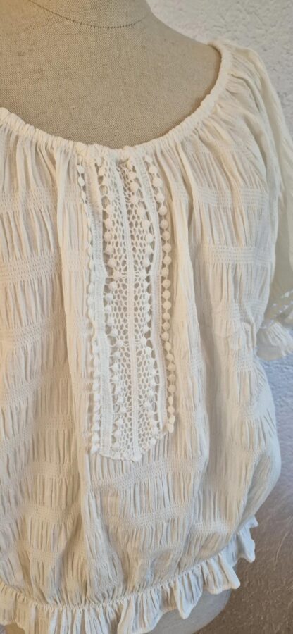 36 - Esqualo blouse top romig wit (0725sh) - Afbeelding 5