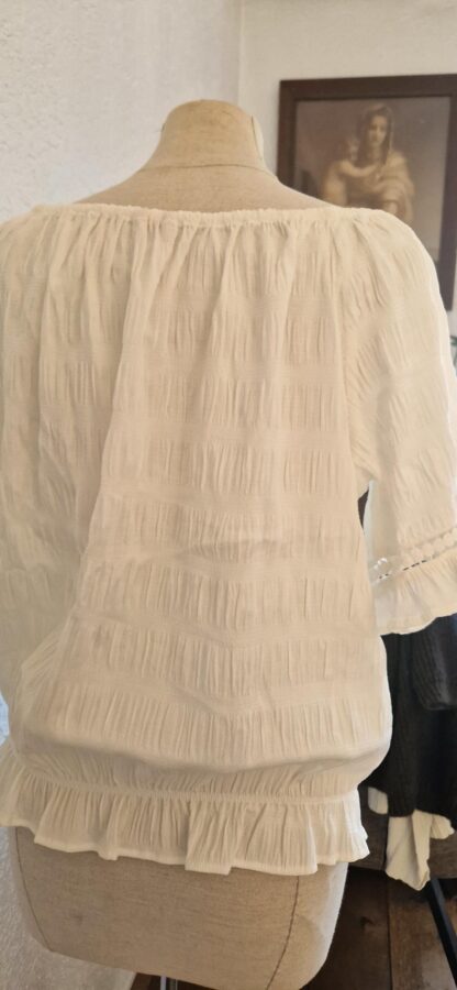 36 - Esqualo blouse top romig wit (0725sh) - Afbeelding 8