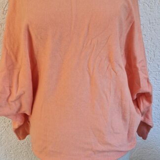 M - Trui zalm met boothals (0725sh1)