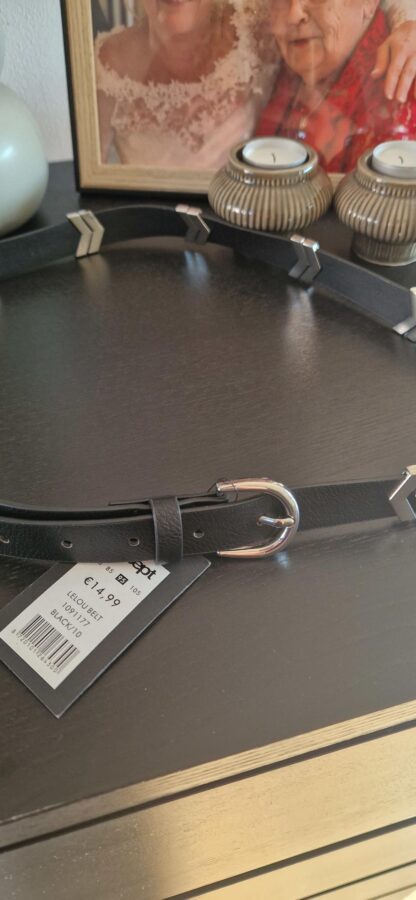 95 cm - Eksept riem zwart nieuw (0725sh1)