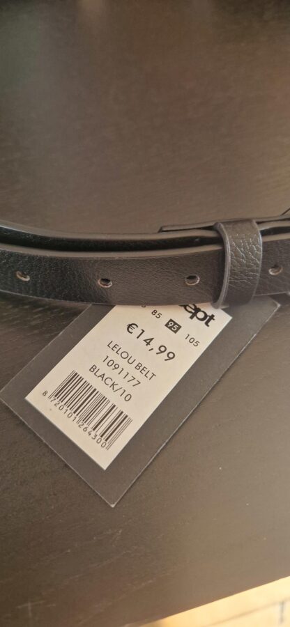 95 cm - Eksept riem zwart nieuw (0725sh1) - Afbeelding 3