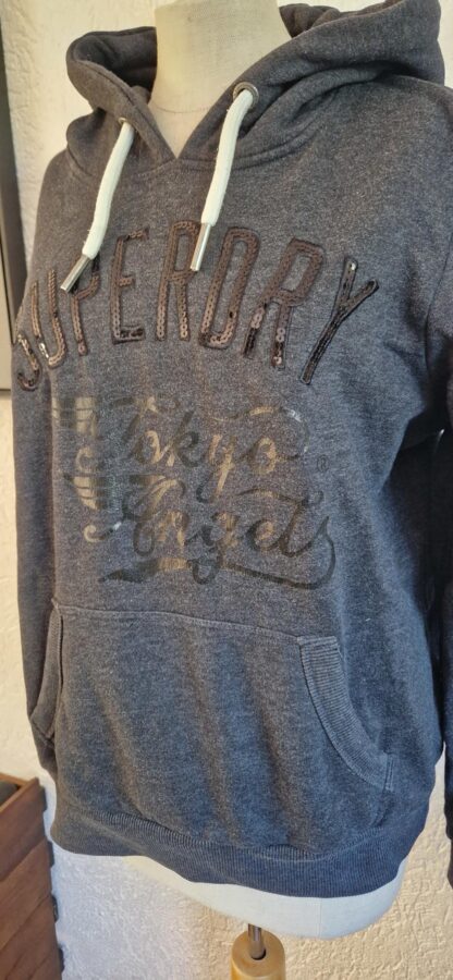 38/40 - Superdry hoodie antraciet (0725sh) - Afbeelding 4