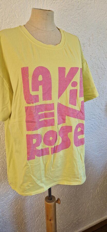 M - Arty Blush shirt geel roze (0725sh)