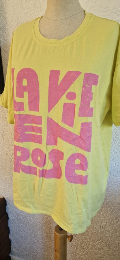 M - Arty Blush shirt geel roze (0725sh) - Afbeelding 3