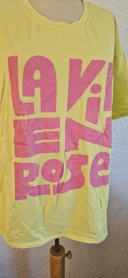 M - Arty Blush shirt geel roze (0725sh) - Afbeelding 4