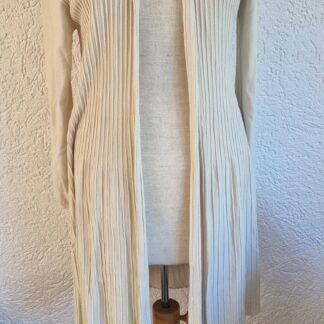 S - Langer vest ecru (0725sh)