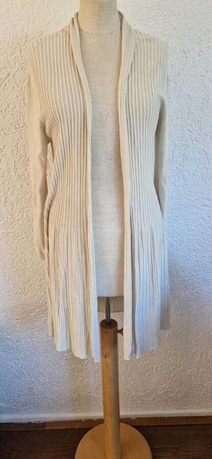 S - Langer vest ecru (0725sh)