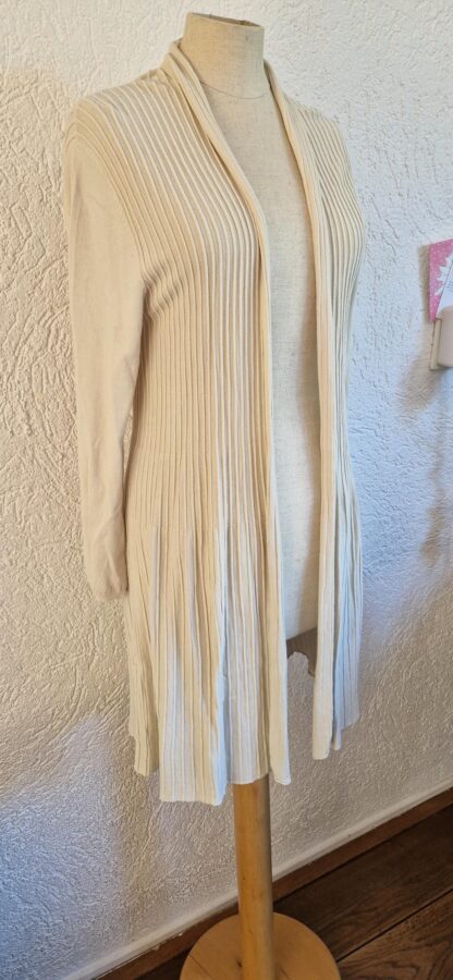 S - Langer vest ecru (0725sh) - Afbeelding 3