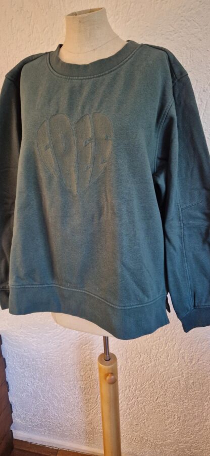 L - Free/quent sweater groen (0725sh) - Afbeelding 2
