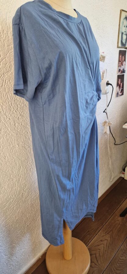 M - Made in Italy blauw jurkje (0725sh) - Afbeelding 3