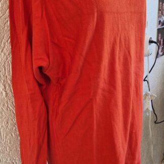 M/L - Tramontana trui oranje sierknopen (0725sh)