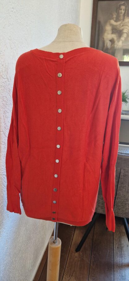 M/L - Tramontana trui oranje sierknopen (0725sh) - Afbeelding 3