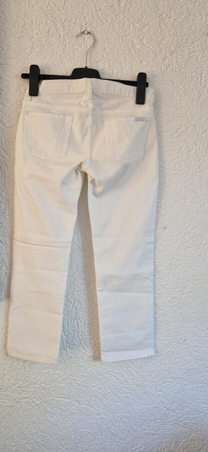32/34 maat 25 - 7 for all mankind capri wit (0725sh) - Afbeelding 4
