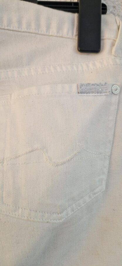 32/34 maat 25 - 7 for all mankind capri wit (0725sh) - Afbeelding 5