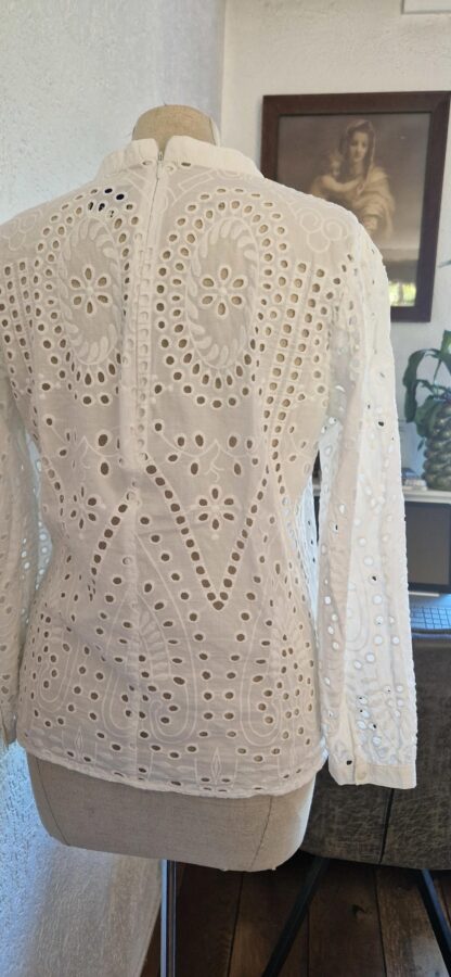 M - Only blousje broderie wit (0725wyt) - Afbeelding 5