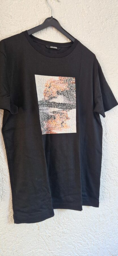 S - Jack & Jones shirt zwart print (0725wyt) - Afbeelding 3