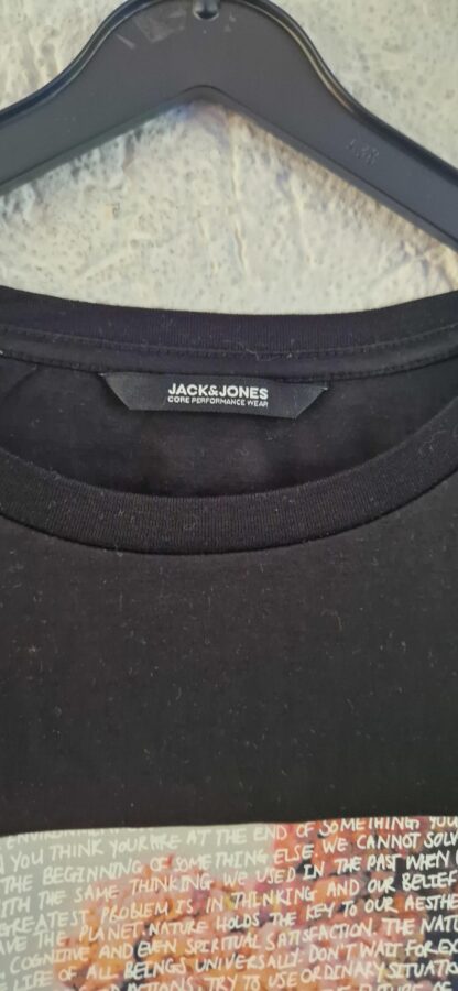 S - Jack & Jones shirt zwart print (0725wyt) - Afbeelding 5