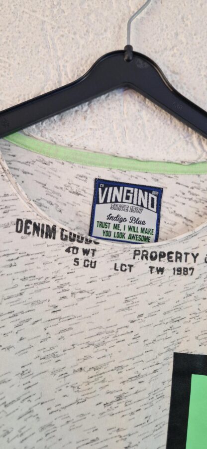 170 - Vingino shirt wit groen (0725wyt) - Afbeelding 4