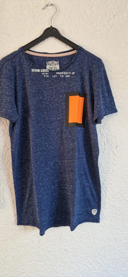 170 - Vingino shirt blauw print (0725wyt)