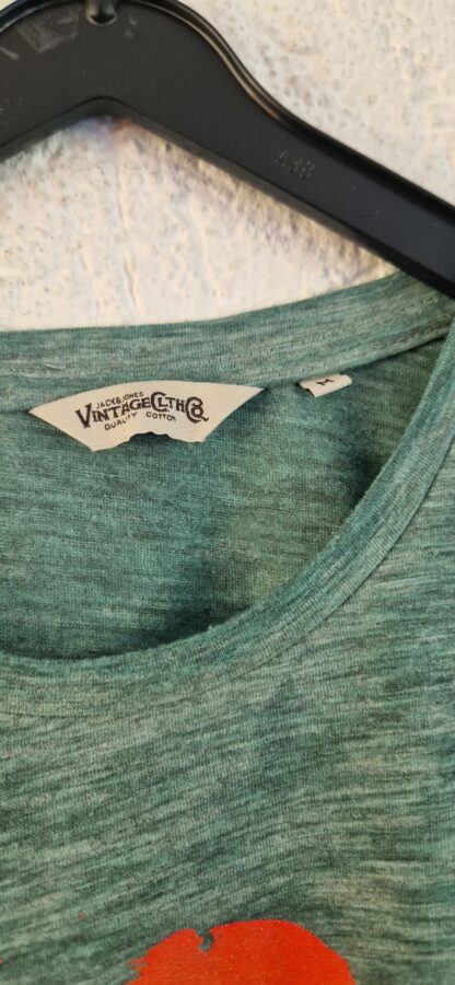 M - Jack & Jones shirt groen print (0725wyt) - Afbeelding 4